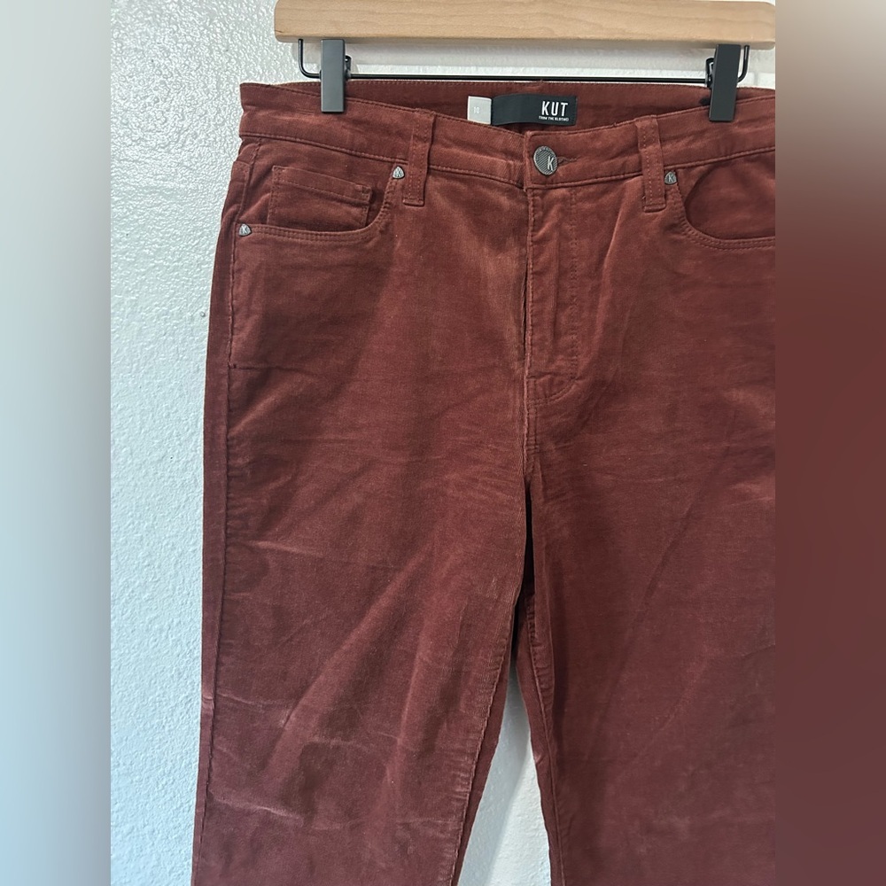 KUT from the Kloth Ana Fab Ab High Waist Flare Corduroy Jeans size 10 - Picture 7 of 10
